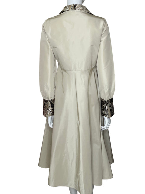 Vestido Carolina Herrera Maxi Beige - Talla 10