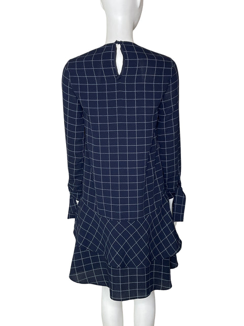 Vestido Carolina Herrera Midi Azul - Talla 4