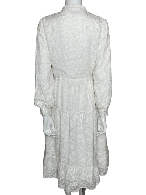 Vestido Parcelle Apliques Blanco - Talla M