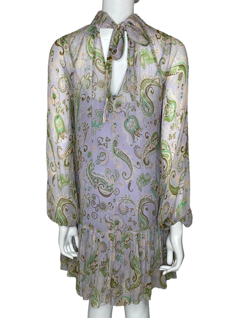 Vestido Alemais Estampado Floral Morado - Talla 8