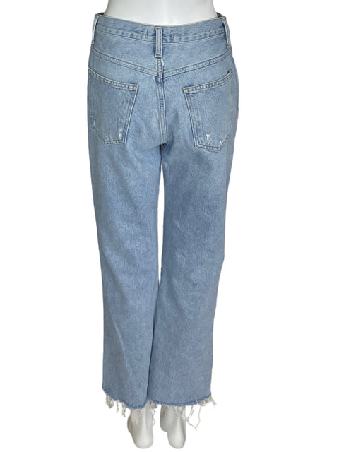 Pantalón Agolde Recto Wide-leg Azul - Talla 27
