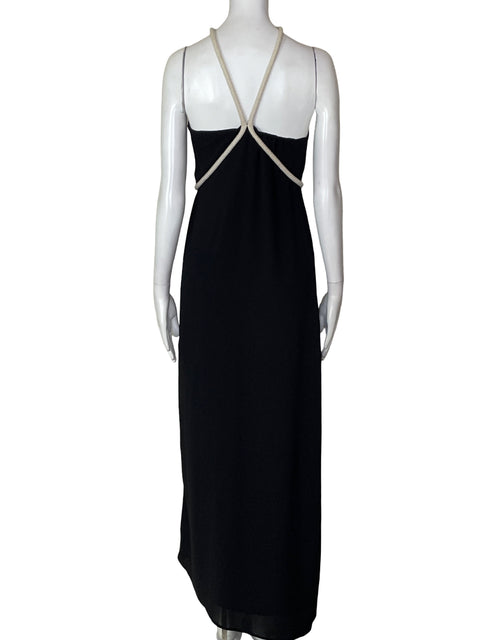 Vestido Tesoro Tps Cuello Halter Negro - Talla S
