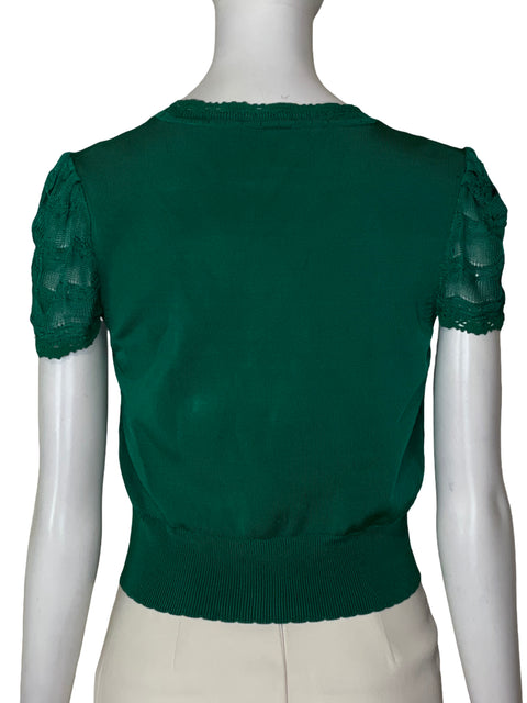 Top Karen Millen Tejido Verde - Talla S