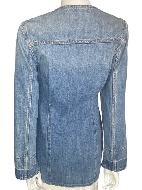 Chaqueta Zara Manga larga Cuello redondo Azul - Talla S