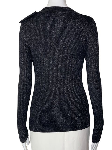 Blusa Ann Taylor Brillo Negro - Talla XS