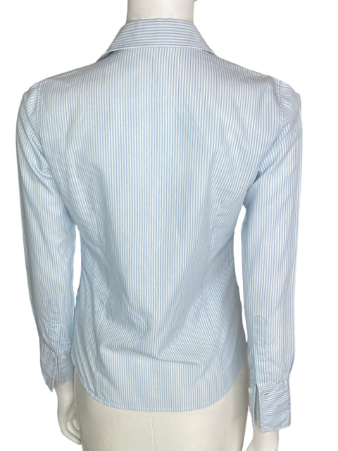 Blusa Polo Ralph Lauren Liso Manga larga Rayas Azul - Talla S