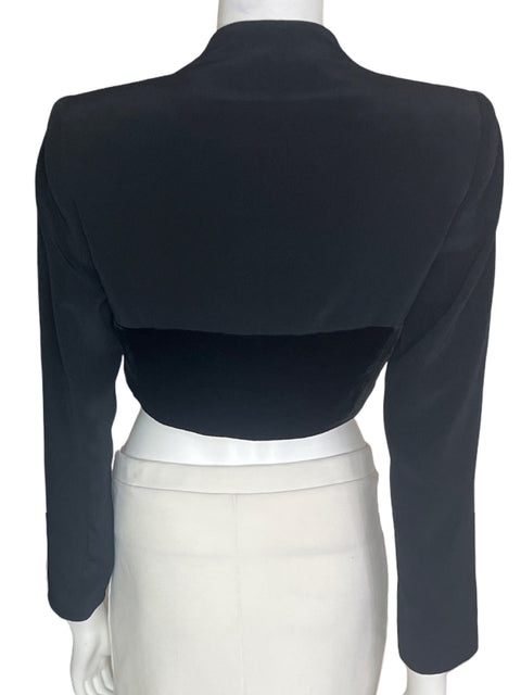 Chaqueta Jones New York Crop Manga larga Satinado Negro - Talla S