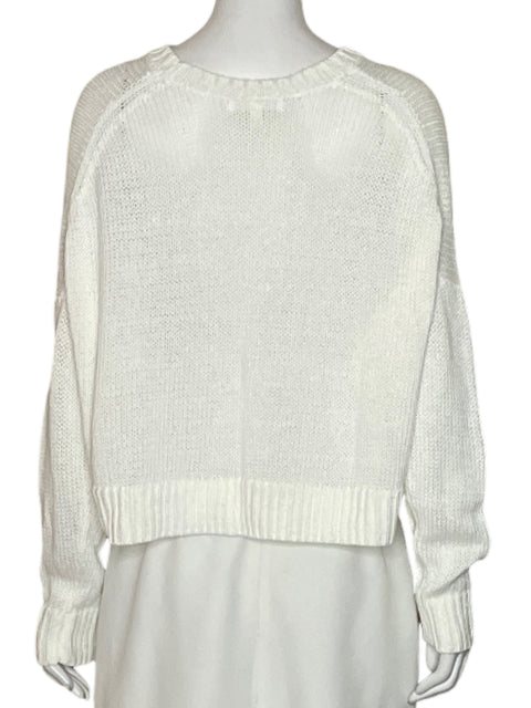Suéter Banana Republic Punto Crop Blanco - Talla M