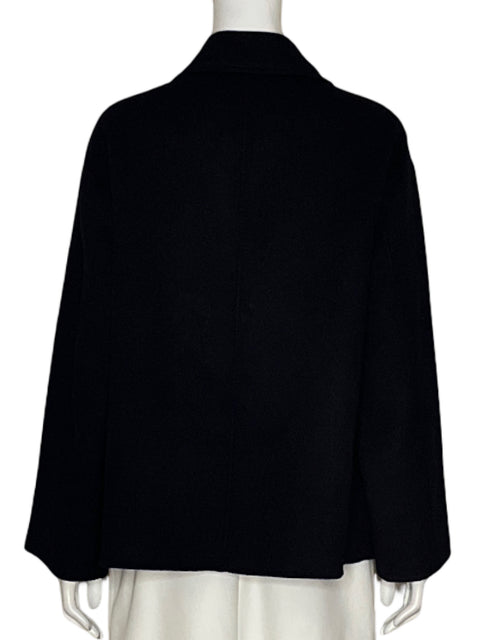 Abrigo Massimo Dutti Lana Negro - Talla S