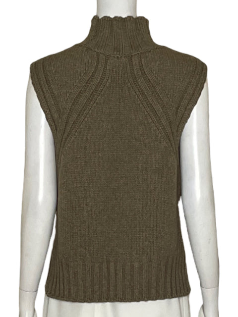 Pullover Zara Punto Recto Marrón - Talla M