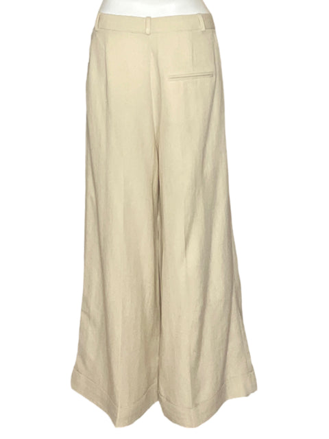 Pantalón Massimo Dutti Relaxed fit Beige - Talla 6