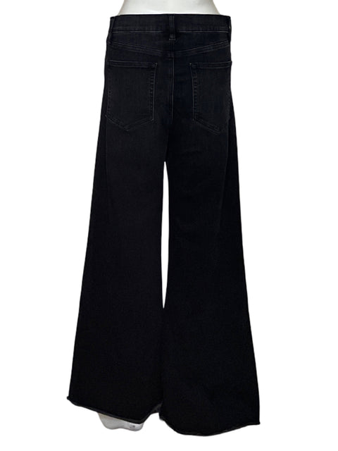 Pantalón Frame Le Palazzo Crop Negro - Talla 28