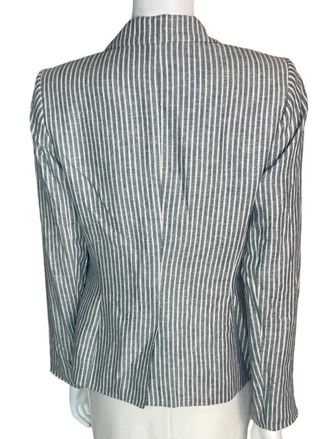 Chaqueta Tommy Hilfiger Rayas Abierto Manga larga Azul - Talla 10