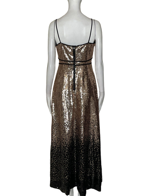 Vestido De Fiesta Lea Lis Lentejuelas Dorado - Talla S