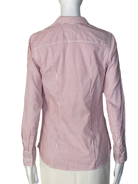 Camisa Tommy Hilfiger Rayas Rojo - Talla XS