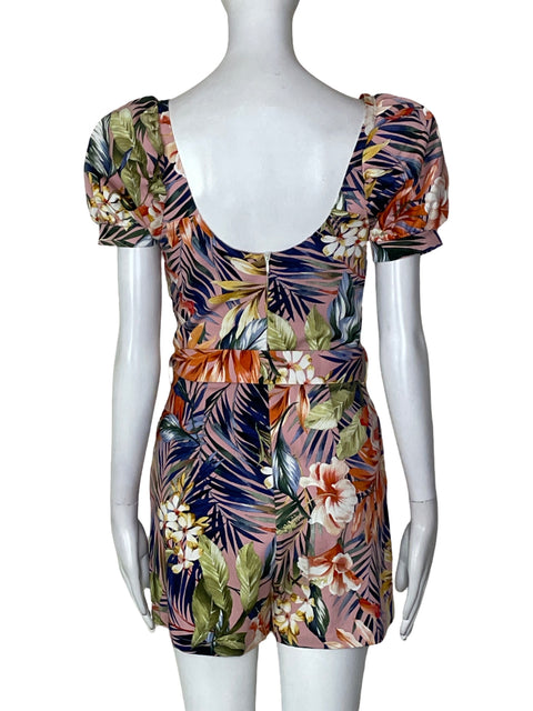 Romper Ela Estampado Floral Rosado - Talla 6
