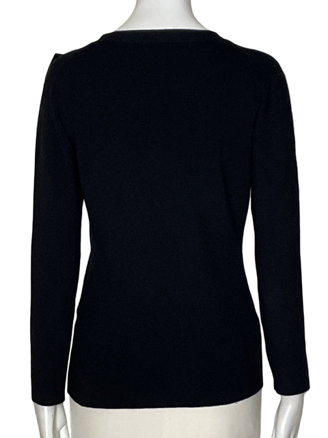 Cardigan Kate Spade Detalle De Lazo Negro - Talla S