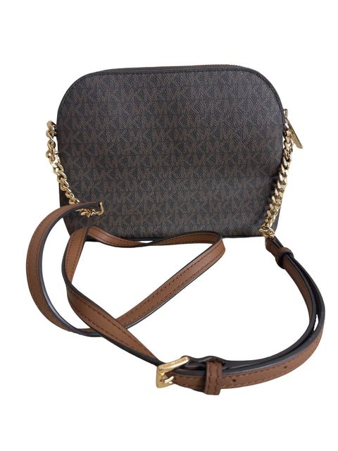 Cartera Michael Kors Zipper Cadena Bandolera Marrón - Talla U