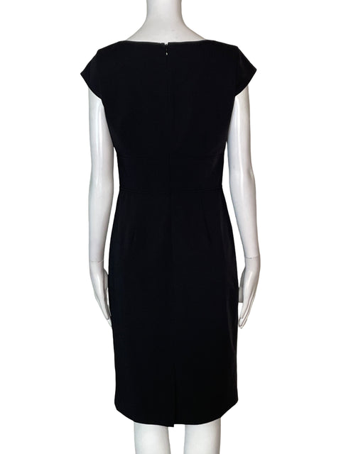 Vestido Calvin Klein Midi Plisado Negro - Talla S
