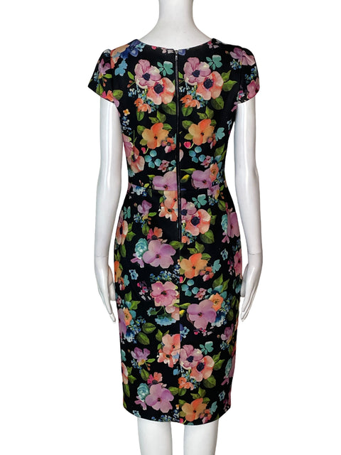 Vestido Betsey Johnson Estampado Floral Negro - Talla 2