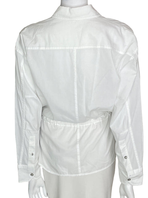 Blusa Helmut Lang Botones Liso Manga larga Blanco - Talla S