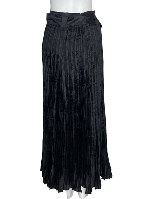 Falda Adolfo Dominguez Plisado Maxi Negro - Talla 38
