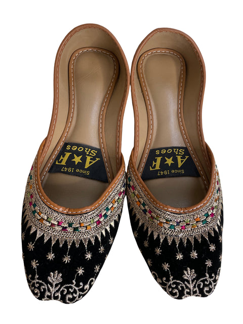 Sandalia A&f Shoes Bordado Dorado Dorado - Talla 8