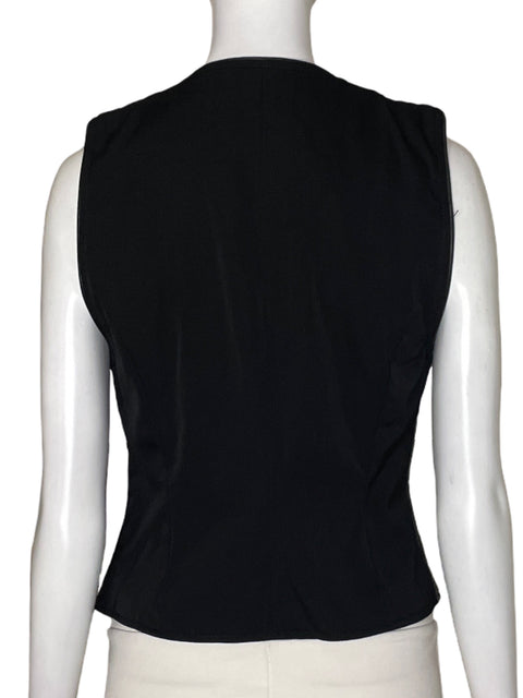 Chaleco Linda Allard Ellen Tracy Cuello v Negro - Talla 2