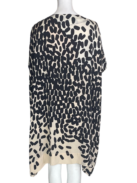 Vestido Diane Von Furstenberg Fluido Estampado Suelto Negro - Talla S