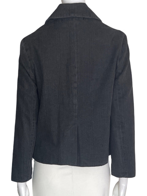 Chaqueta Tesoro Tps Botones Manga larga Liso Negro - Talla S