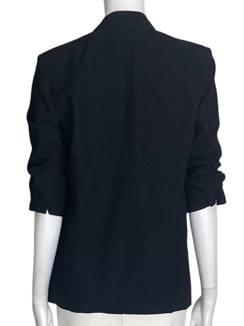 Chaqueta Helmut Recojido Manga corta Abierto Negro - Talla 2