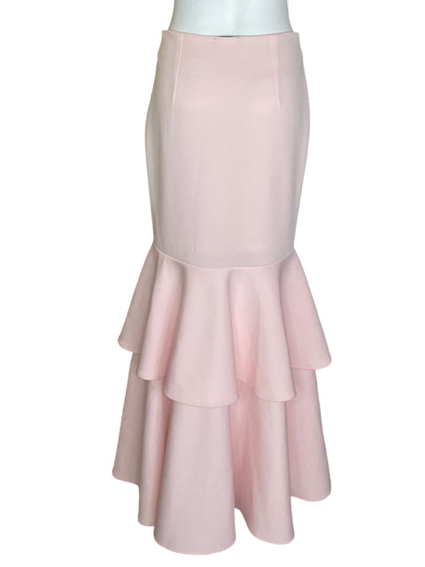 Falda Gracia Ruchas Liso Maxi Rosado - Talla 6
