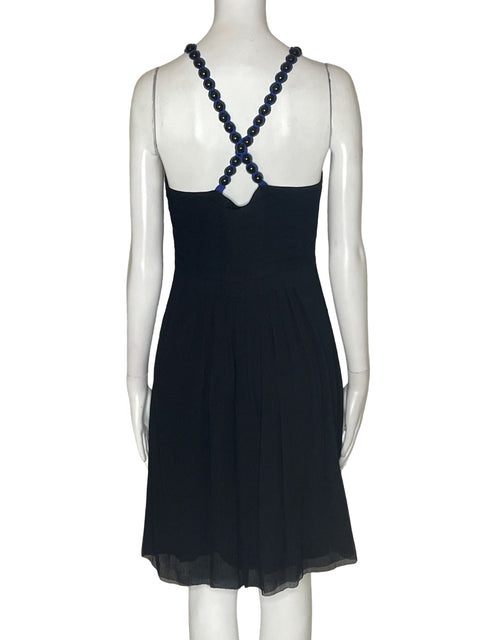 Vestido Catherine Malandrino Midi Negro - Talla 4