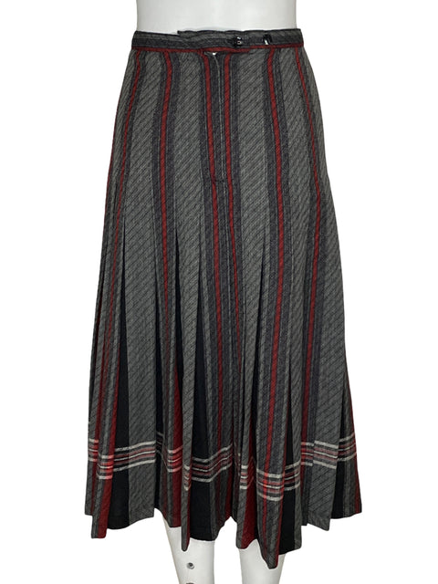 Falda St Michael Reversible Plisado Gris - Talla L