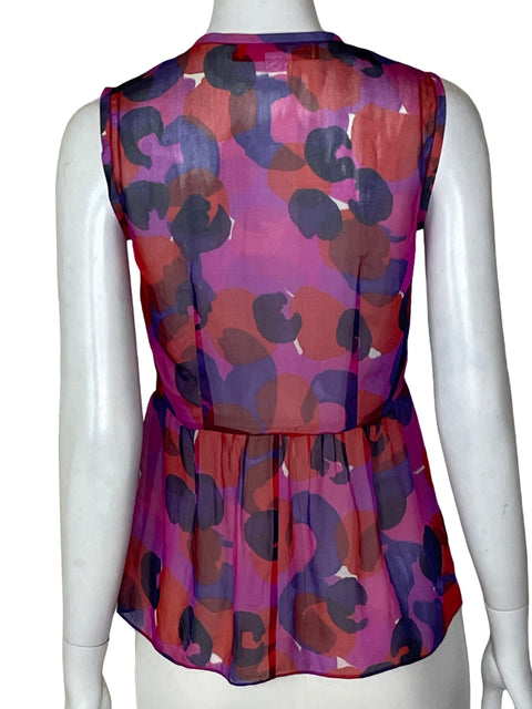 Blusa Cynthia Steffe Estampado Rosado - Talla 0
