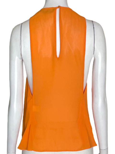 Blusa Trafaluc Sin mangas Cuello v Suelto Naranja - Talla M