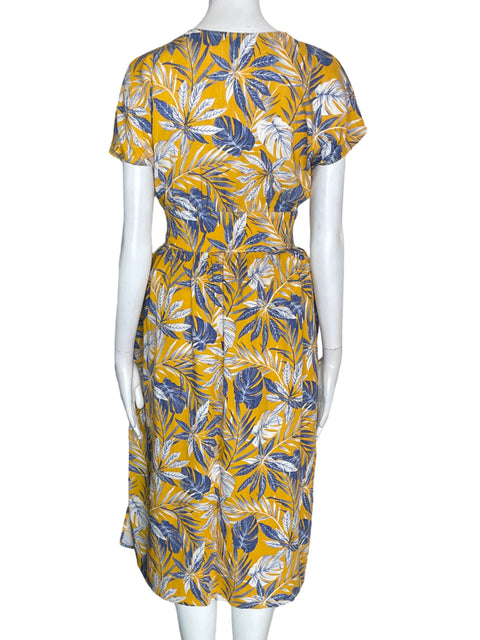 Blusa Tesoro Tps Estampado Cruzado Cuello v Marrón - Talla S