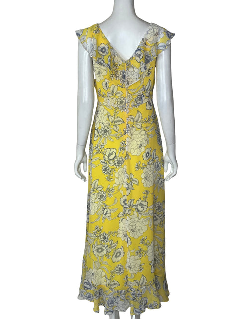 Vestido London Times Estampado Floral Amarillo - Talla 4