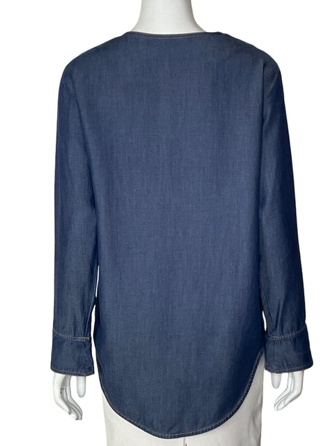 Blusa Pink Filosofy Jean Manga larga Azul - Talla S