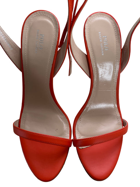 Tacón Ralph Lauren Tacón alto Naranja - Talla 38