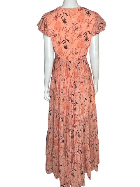 Vestido Glory Ang Estampado Floral Naranja - Talla S