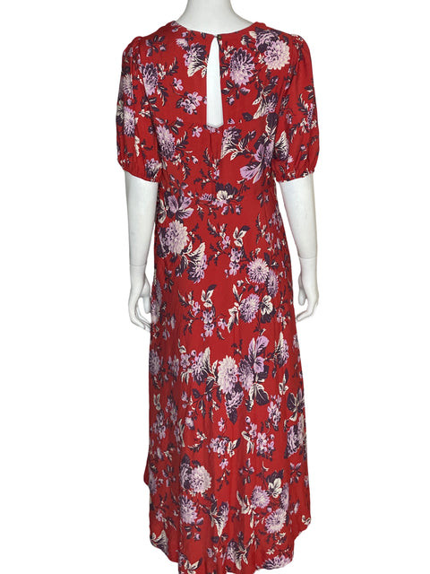 Vestido Maeve Estampado Floral Rojo - Talla 40