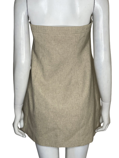Vestido Significant Other Mini Strapless Beige - Talla 10