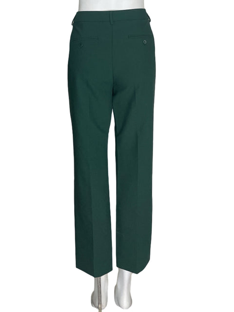 Pantalón Max Mara Recto Bolsillo Verde - Talla 42