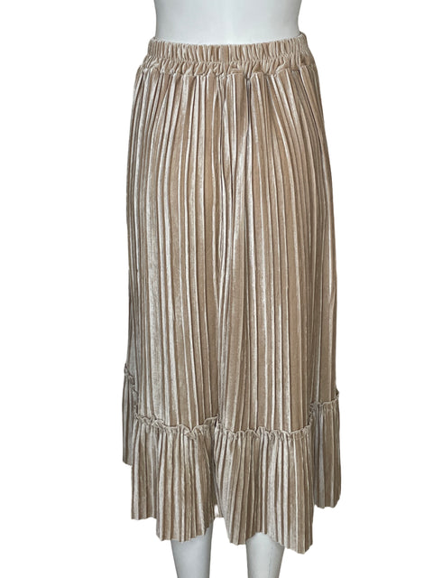 Falda Yoins Terciopelo Maxi Dorado - Talla M