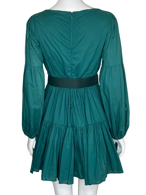 Vestido Ina Mangas Abullonadas Verde - Talla S