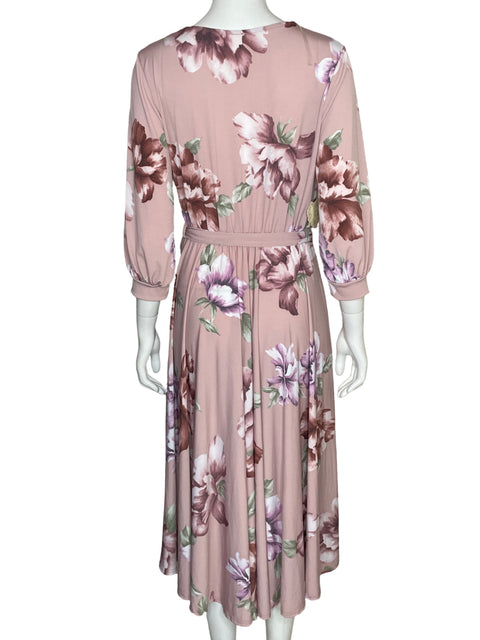Vestido Via Vai Maxi Estampado Floral Rosado - Talla M