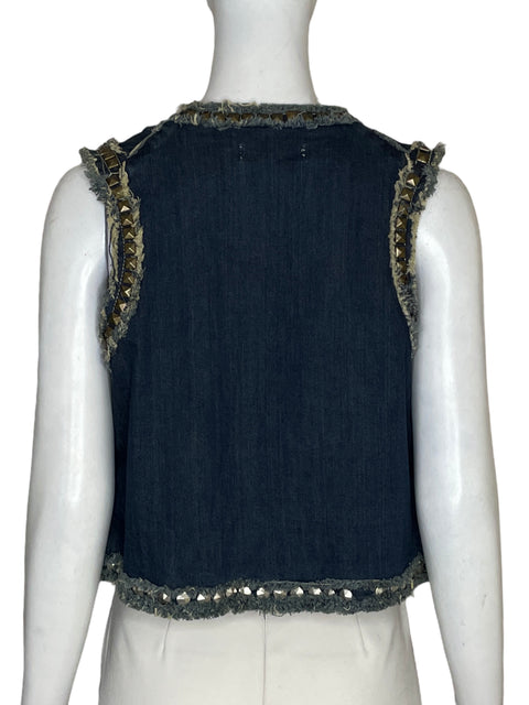 Chaleco Carven Femme Jean Azul - Talla 10
