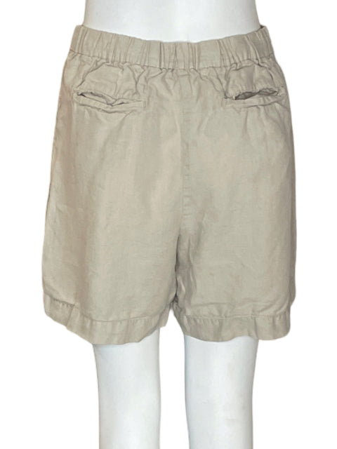 Short Tesoro Tps Short Liso Bolsillo Beige - Talla S