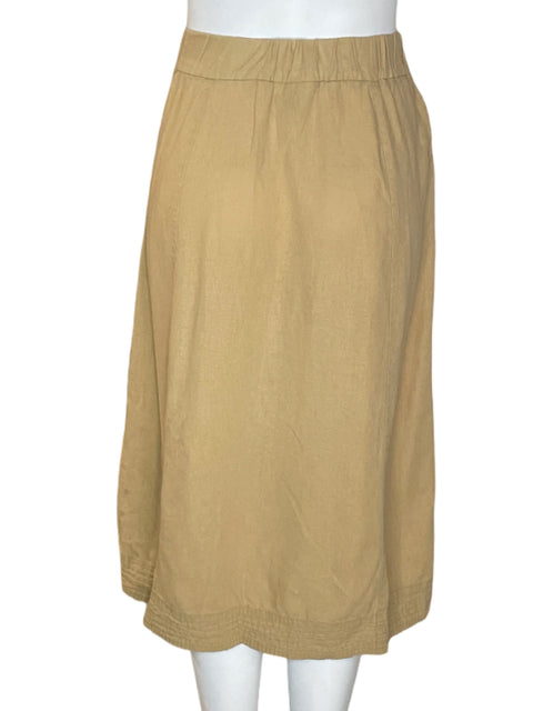 Falda Universal Thread Midi Botones Recto Beige - Talla M